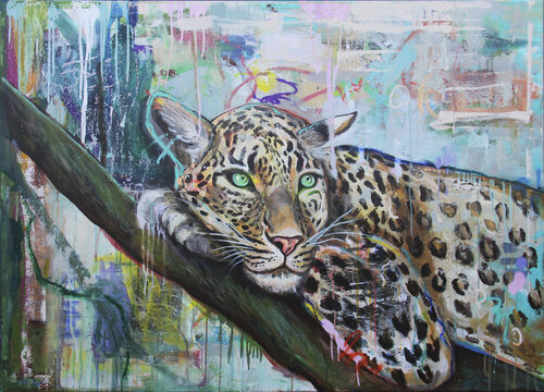 Her Gaze di Kristin Kossi, Pittura in vendita su Singulart