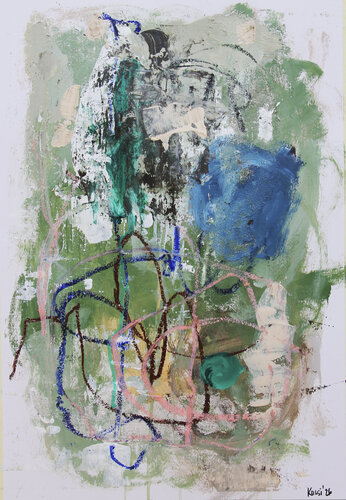 Extended Green von Kristin Kossi, Malerei kaufen auf Singulart