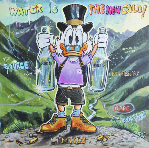Water is the new gold van Kristin Kossi, Schilderij te koop op Singulart