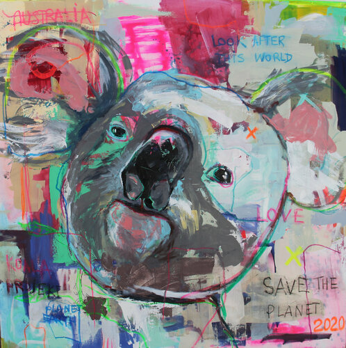 For the better world van Kristin Kossi, Schilderij te koop op Singulart