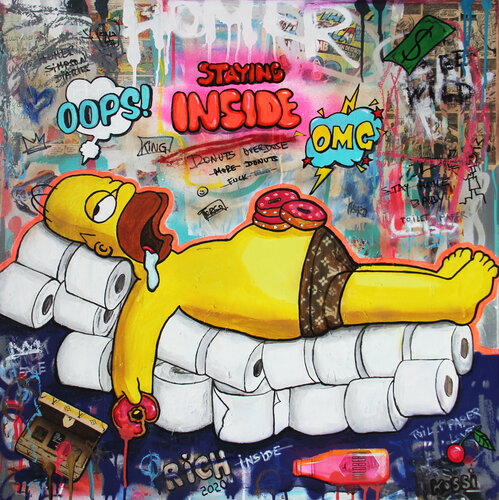 Donuts Overload on Day 10 van Kristin Kossi, Schilderij te koop op Singulart