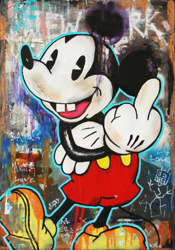 Badass Mickey by Kristin Kossi, Painting for Sale on Singulart