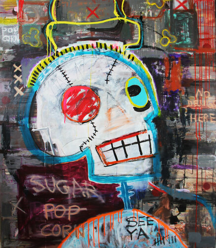 Popcorn on extazyy van Kristin Kossi, Schilderij te koop op Singulart