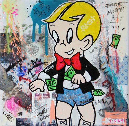 Little Richie van Kristin Kossi, Schilderij te koop op Singulart