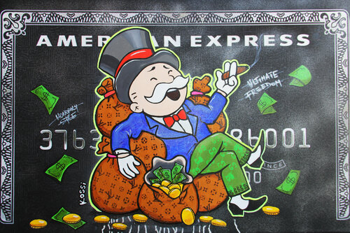 Mr. Monopoly No Limit Lifestyle van Kristin Kossi, Schilderij te koop op Singulart