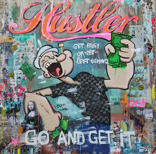 Huslter van Kristin Kossi, Schilderij te koop op Singulart