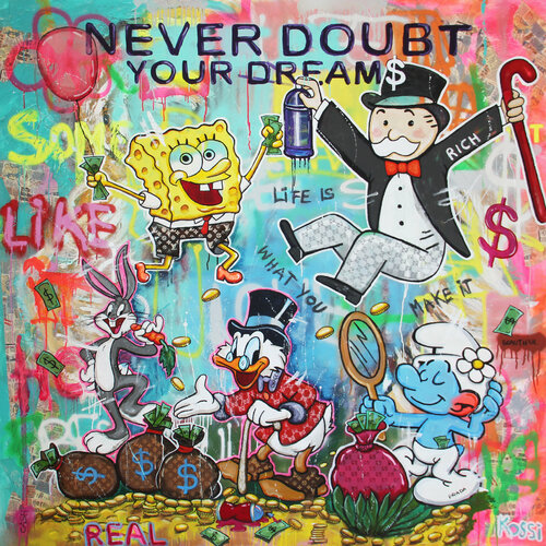 Never doubt your dreams van Kristin Kossi, Schilderij te koop op Singulart