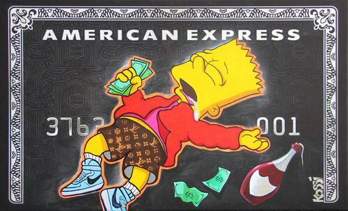 Bart Simpson No Limit Lifestyle di Kristin Kossi, Pittura in vendita su Singulart