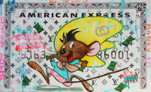 Speedy Money Moves di Kristin Kossi, Pittura in vendita su Singulart