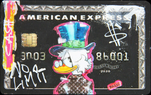 No Limit Card Scrooge Edition 02 di Kristin Kossi, Pittura in vendita su Singulart