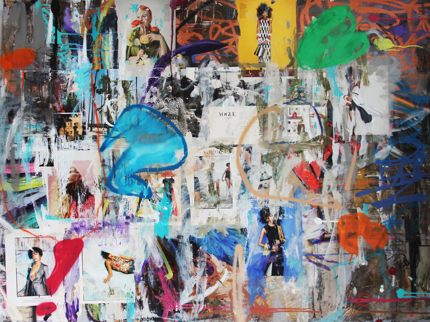 Fashion shapes Identity by Kristin Kossi (2022) Painting Acrylic