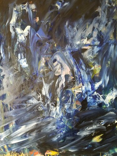 Blue fin (A066) par Atom Hovhanesyan, Peinture en vente sur Singulart