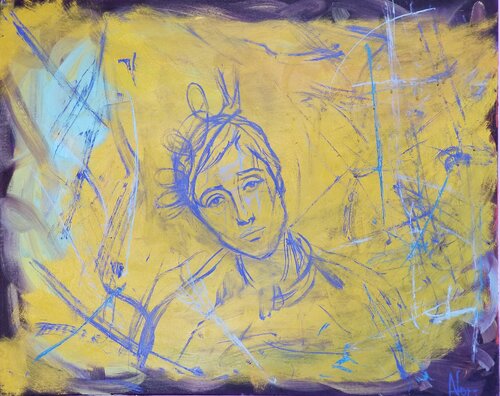 Portrait of Falconetti (M&R 02/A 80) by Atom Hovhanesyan, Painting for Sale on Singulart