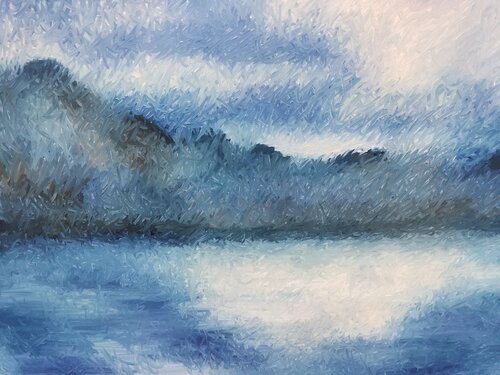 Morning Fog de Atom Hovhanesyan, Pintura a la venta en Singulart