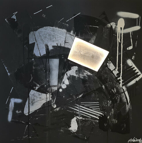 Hole B/W - 1/5 - Limited Edition van Parscha Mirghawameddin, Schilderij te koop op Singulart