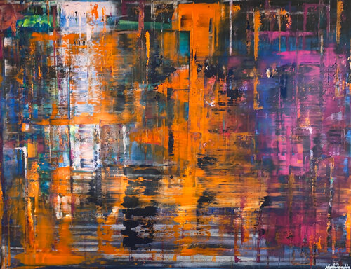 Abstract N°3180 van Parscha Mirghawameddin, Schilderij te koop op Singulart