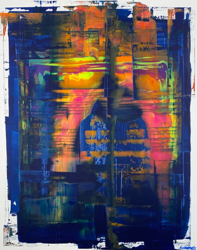 Abstract N°3339 par Parscha Mirghawameddin, Peinture en vente sur Singulart