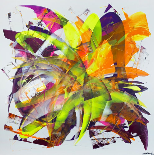 Abstract N°3299 par Parscha Mirghawameddin, Peinture en vente sur Singulart