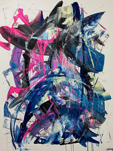 Abstract N°2099 par Parscha Mirghawameddin, Peinture en vente sur Singulart