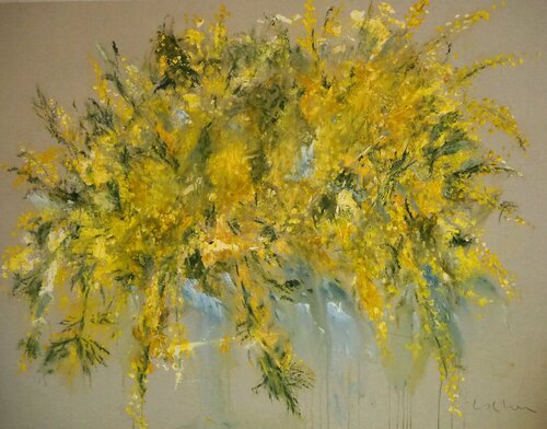 Serie rams de la Nicolai,Mimosa I di Esther Tenedor, Pittura in vendita su Singulart