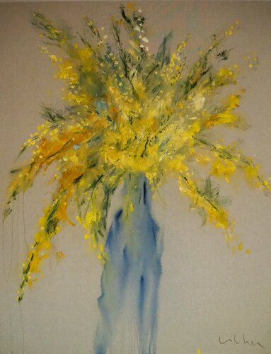 Serie rams de la Nicolai,mimosa II von Esther Tenedor, Malerei kaufen auf Singulart