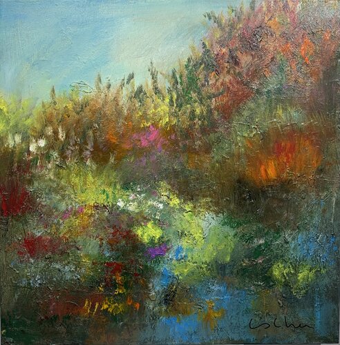 Éxtasis en el turon di Esther Tenedor, Pittura in vendita su Singulart