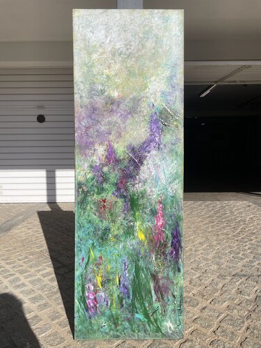Tierra de Amapolas II di Esther Tenedor, Pittura in vendita su Singulart