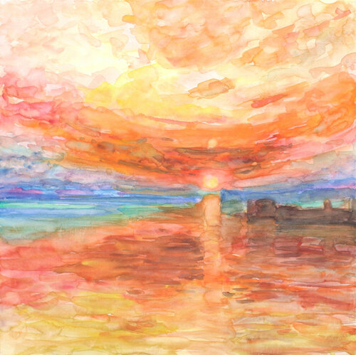 Composition colorée CCT 674 di Eric Winzenried, Pittura in vendita su Singulart