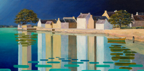 Plate devant St Cado di Eric Winzenried, Pittura in vendita su Singulart