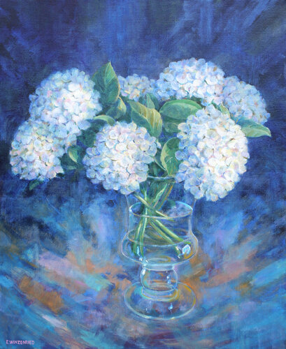 Bouquet blanc di Eric Winzenried, Pittura in vendita su Singulart
