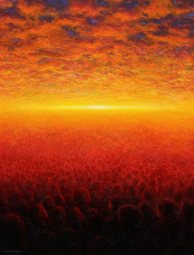 The dawn of a new age van Eric Winzenried, Schilderij te koop op Singulart
