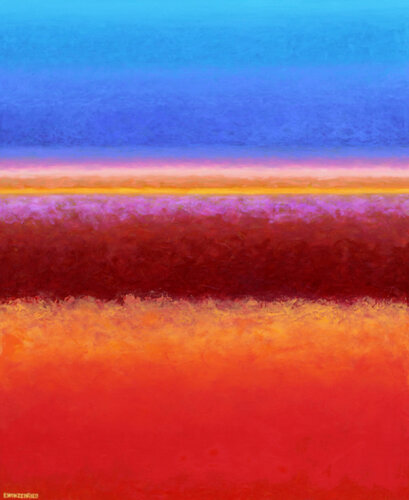 Paysage de l'améthyste von Eric Winzenried, Malerei kaufen auf Singulart