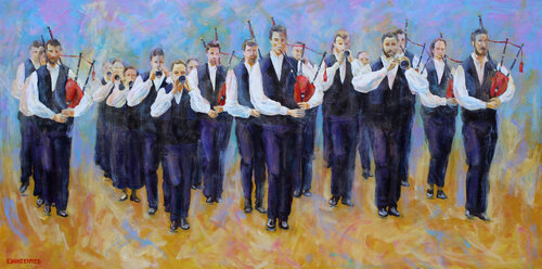Kevrenn Alre sur le quai Franklin van Eric Winzenried, Schilderij te koop op Singulart