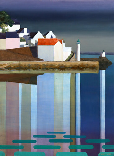 Hôtel du phare à Sauzon di Eric Winzenried, Pittura in vendita su Singulart
