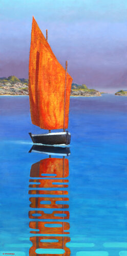 Sinago imaginaire en matière by Eric Winzenried, Painting for Sale on Singulart