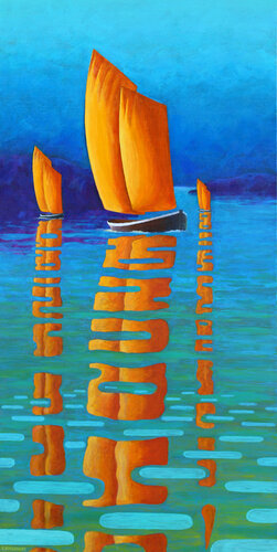 Régate aux reflets di Eric Winzenried, Pittura in vendita su Singulart