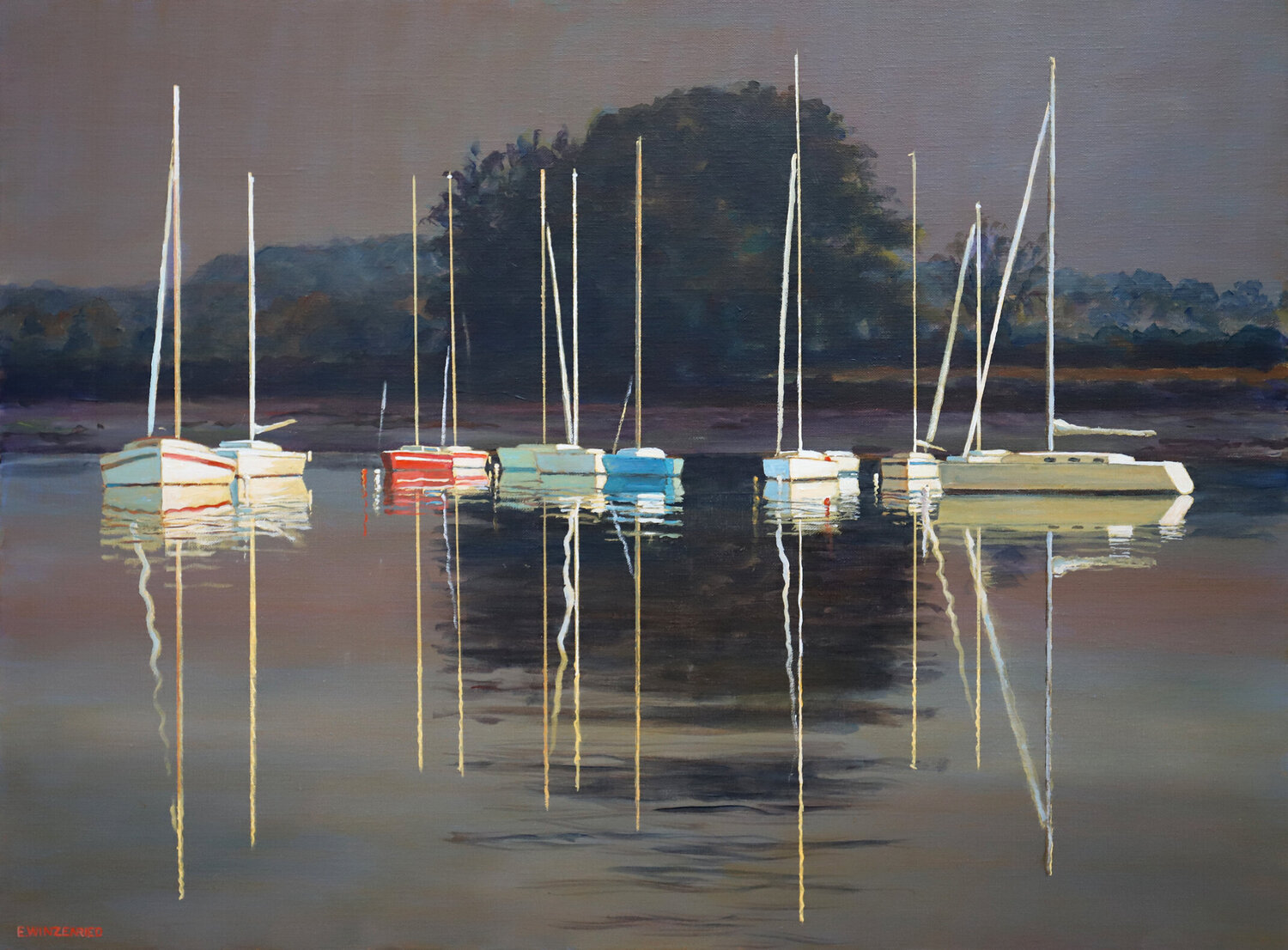 Le soir au mouillage Eric Winzenried