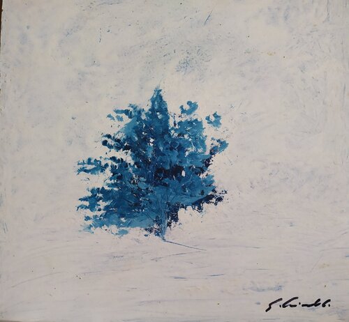 L' albero solitario von Giancarlo Siniscalchi, Malerei kaufen auf Singulart