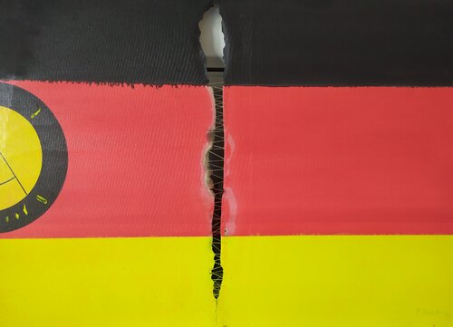 THE WALL van Giancarlo Siniscalchi, Schilderij te koop op Singulart