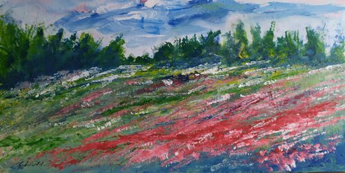 Paesaggio agreste in fiore par Giancarlo Siniscalchi, Peinture en vente sur Singulart