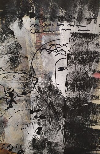 Volto a Metà by Giancarlo Siniscalchi, 종이 for Sale on Singulart