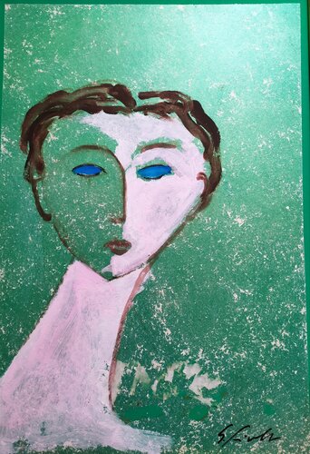 Figura in verde.. by Giancarlo Siniscalchi, Painting for Sale on Singulart