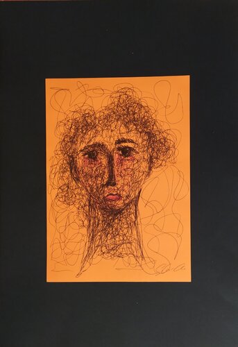 Volto van Giancarlo Siniscalchi, Werk op papier te koop op Singulart