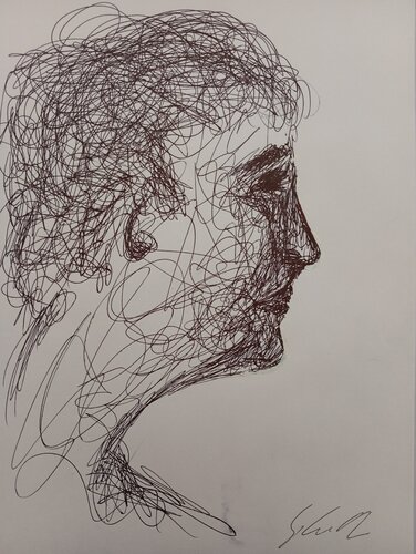 Profilo di Giancarlo Siniscalchi, Opera su carta in vendita su Singulart