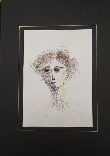 Volto di ragazza di Giancarlo Siniscalchi, Opera su carta in vendita su Singulart