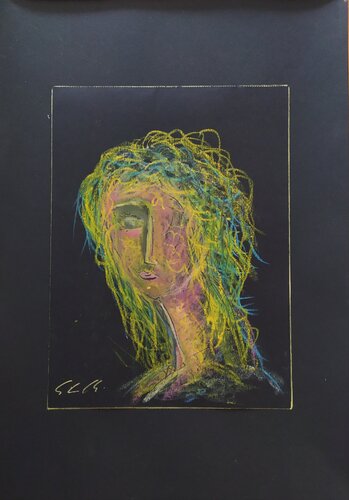 Volto par Giancarlo Siniscalchi, Œuvre sur papier en vente sur Singulart