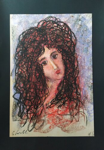 Volto di ragazza di Giancarlo Siniscalchi, Opera su carta in vendita su Singulart