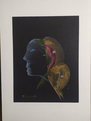 Sequenze di volti di Giancarlo Siniscalchi, Opera su carta in vendita su Singulart