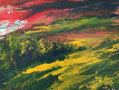 Tramonto d' estate par Giancarlo Siniscalchi, Œuvre sur papier en vente sur Singulart