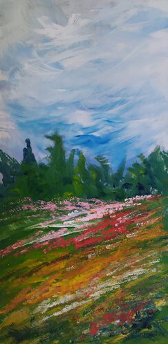 Primavera montana van Giancarlo Siniscalchi, Schilderij te koop op Singulart